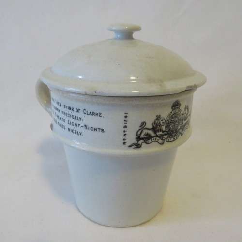 Sam Clarke's pyramid food farmer with lid - Late 1800's