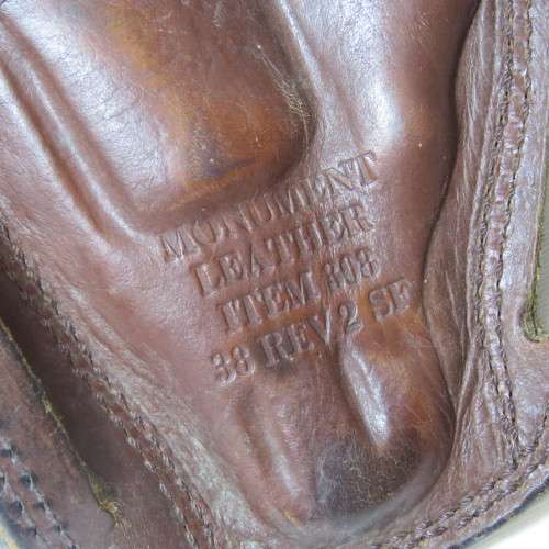 Leather Holster for 38 short Revolver