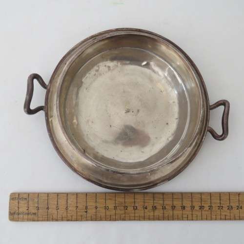 Silverplated Vegetable server with military use markings