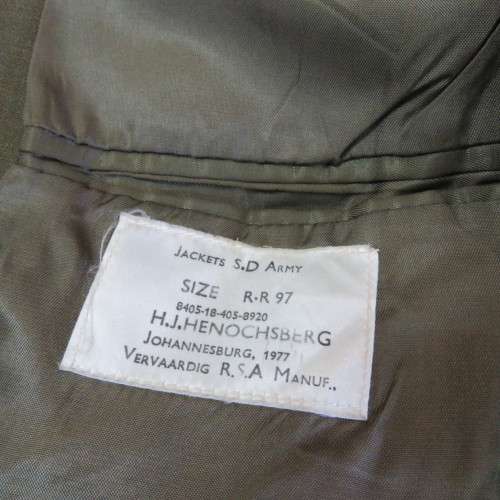 SADF Tunic with marksman badge - Sizes in description below