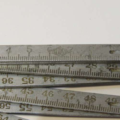 Vintage foldable thumbstick/ruler - 100 cm