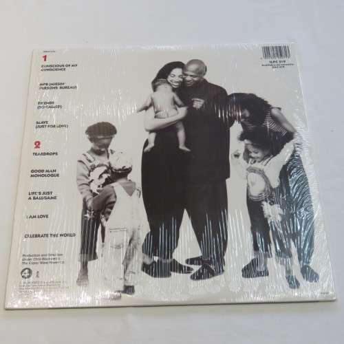 Vintage Vinyl Music Record LP 33 rpm Womack & Womack Conscience 1988 Island Records - ILPC519