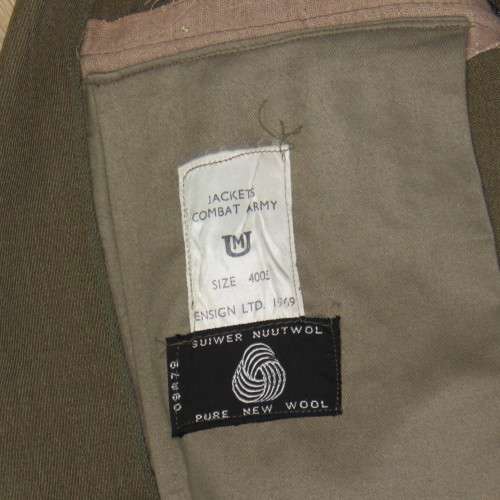 SADF Sergeant bunny jacket - Total back length 59 cm - Armpit to armpit 55 cm - Armpit to cuff 46 cm