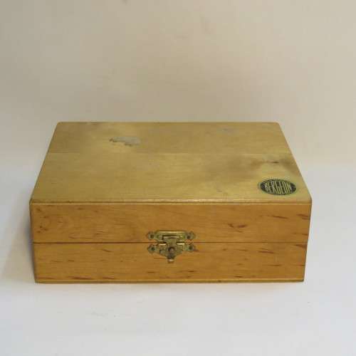 Vintage Bergeon watch crystal/case press in wooden box - Missing T-tool