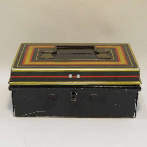 Vintage 1950`s Money Box with key