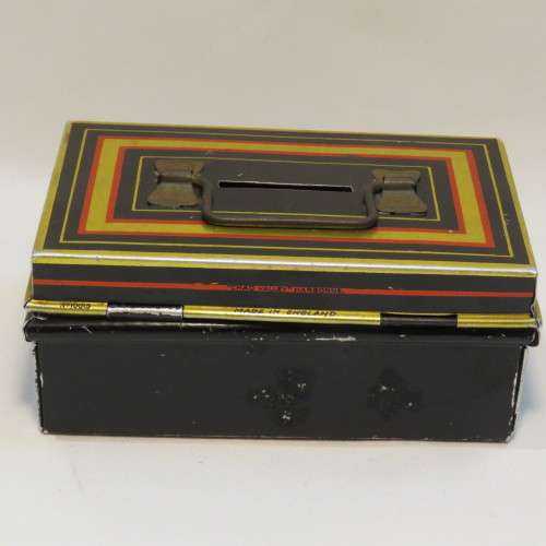 Vintage 1950`s Money Box with key