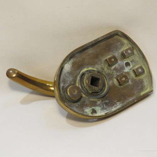 Vintage brass door lock handle