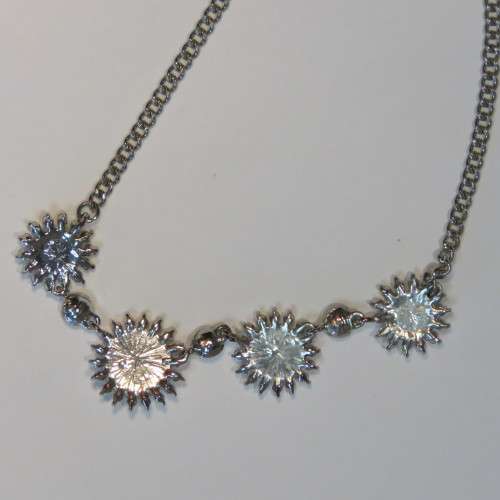 Vintage costume jewellery necklace with moonstones