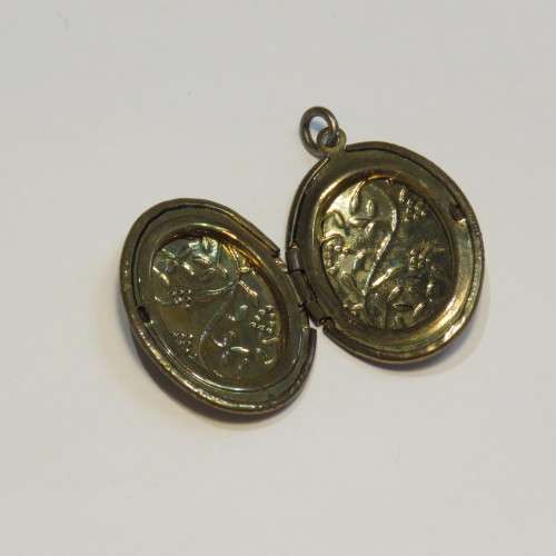 Antique plated locket