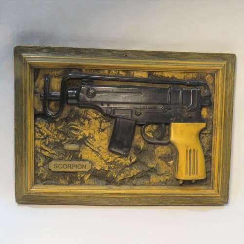 SADF Scorpion machine gun weapon ID foam plaque