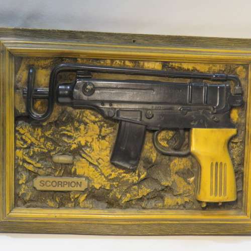 SADF Scorpion machine gun weapon ID foam plaque