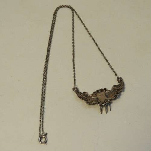 Silver 925 choker necklace with turquoise