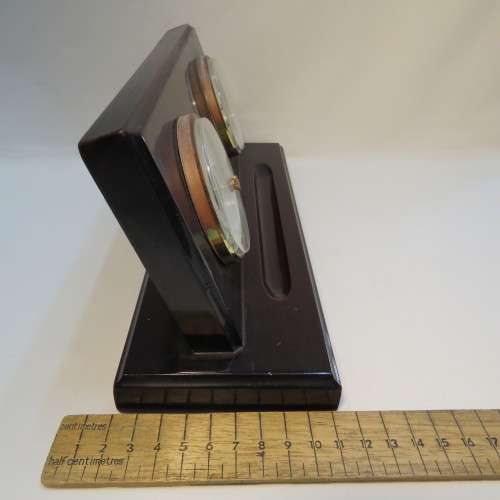 Barometer thermostat pen stand for desk
