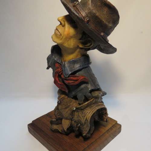 Shudehill cowboy resin bust