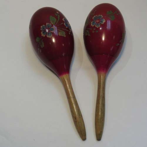 Pair of vintage Maracas - Rumba shakers