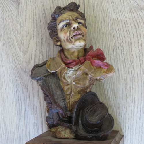 Shudehill Cowboy figurine - Polyresin on wood