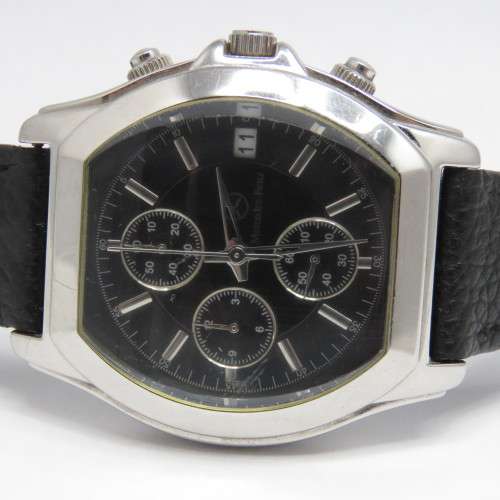 Mercedes-Benz Quartz Chronograph mens watch working - Fine scratch on glass