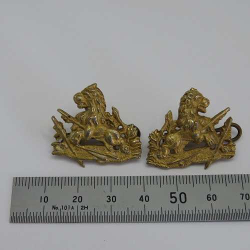 Pair of Rhodesia BSAP collar badges