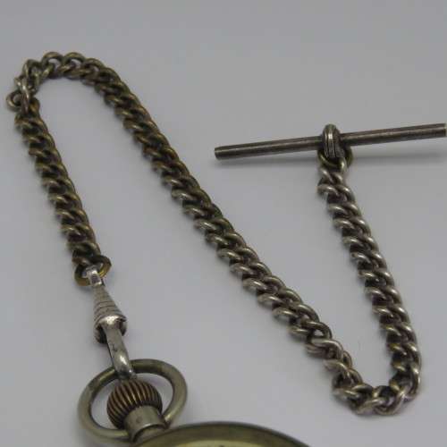 Wolf Bros pocketwatch with fob chain - Not working - Spares only