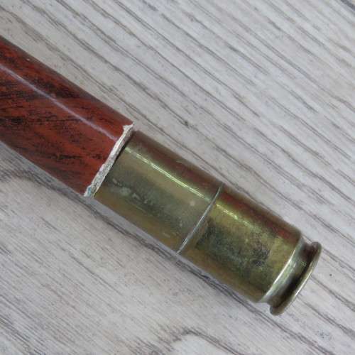 Vintage Walking stick with badges and cartridges made by Rhodesian bush war soldier