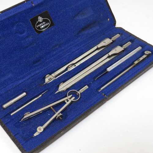 Vintage Faber-Castell drawing set - Closing clip faulty