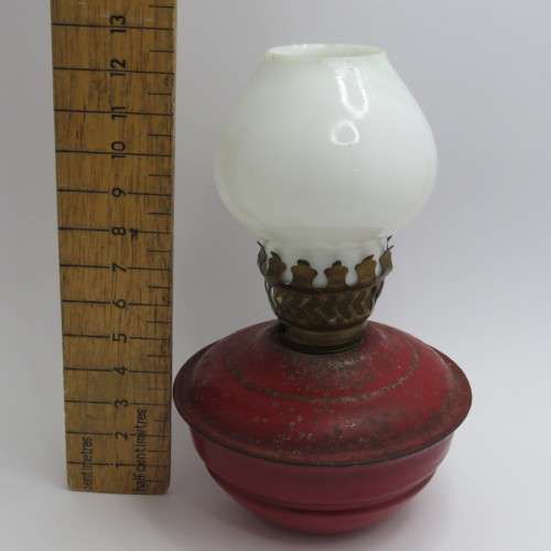 Vintage small weighted paraffin lamp