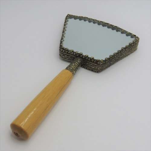 Vintage small hand mirror