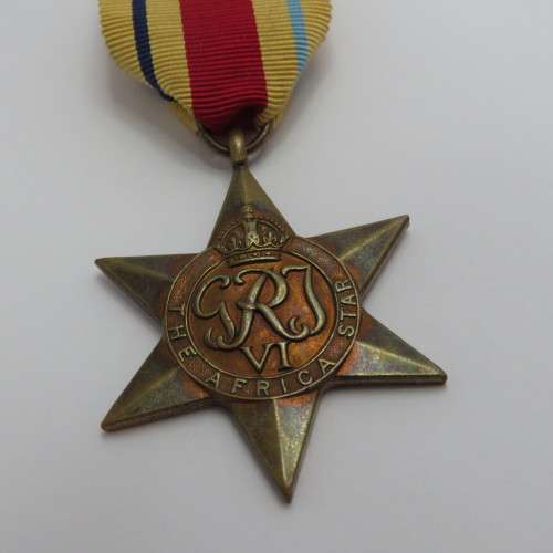 WW2 The Africa Star issued to 6151 W.T. Moore