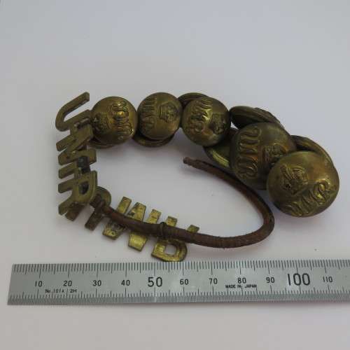 Umvoti Mounted Rifles Shoulder titles with buttons