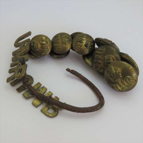 Umvoti Mounted Rifles Shoulder titles with buttons