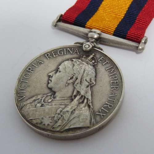 Boer War QSA Queen South Africa medal - name removed