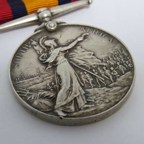 Boer War QSA Queen South Africa medal - name removed