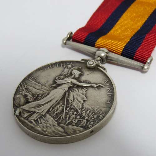 Boer War QSA Queen South Africa medal - name removed