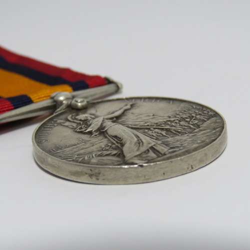 Boer War QSA Queen South Africa medal - name removed