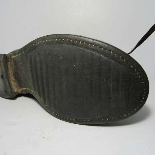 Pair of SADF leather boots - size 276 - looks like a 9 - well used