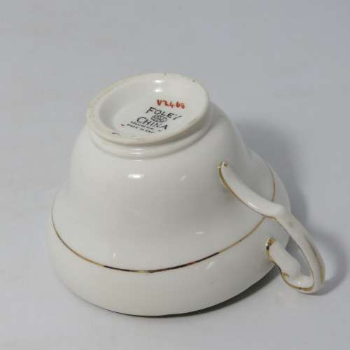 Vintage Foley china porcelain tea set trio