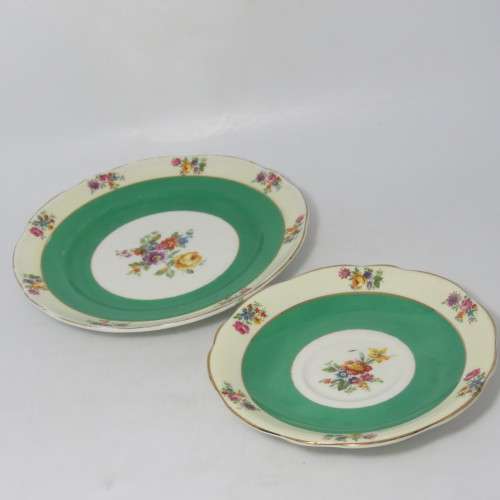 Vintage Foley china porcelain tea set trio