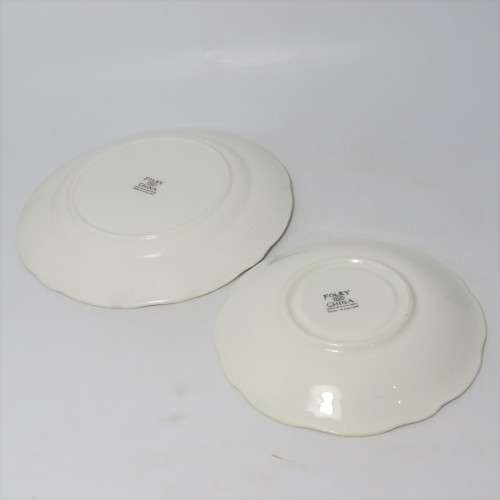 Vintage Foley china porcelain tea set trio