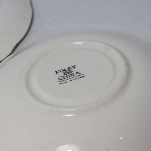 Vintage Foley china porcelain tea set trio