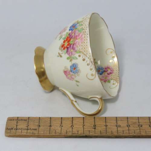 Vintage Foley China porcelain tea set trio