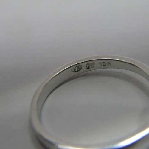 9kt White Gold ring with Rhodolite 1.48ct - weighs 2g - size M/7