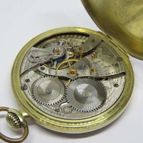 14 kt Gold 1924 Waltham pocketwatch - Presented to V.B. Kisby Green Esq from SAASU - Serial 24483751