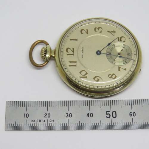 14 kt Gold 1924 Waltham pocketwatch - Presented to V.B. Kisby Green Esq from SAASU - Serial 24483751