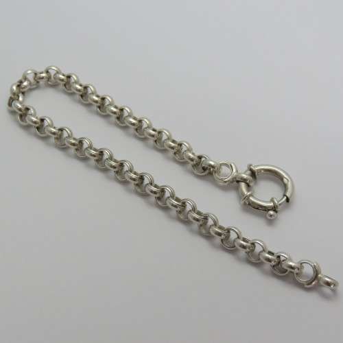Sterling silver Belcher chain bracelet - Weighs 7,4 g