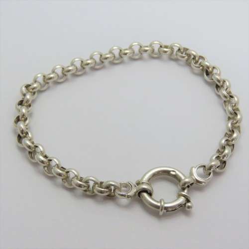 Sterling silver Belcher chain bracelet - Weighs 7,4 g