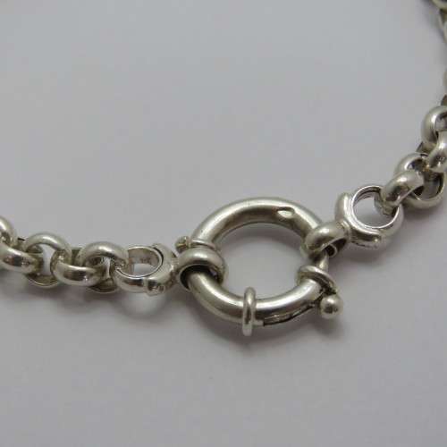 Sterling silver Belcher chain bracelet - Weighs 7,4 g