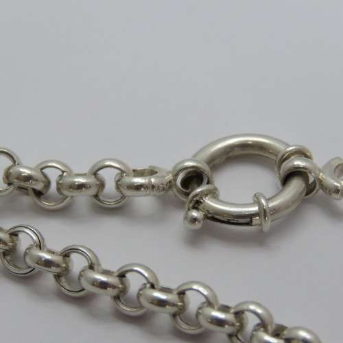 Sterling silver Belcher chain bracelet - Weighs 7,4 g