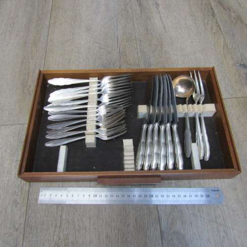 Set of 21 WMF silver plated cutlery pieces - forks, knives, cake forks, gravy spoon and pickle forks