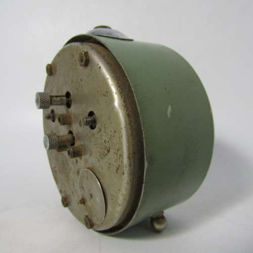 Vintage Bedside Alarm clock - runs and stops - missing winding key