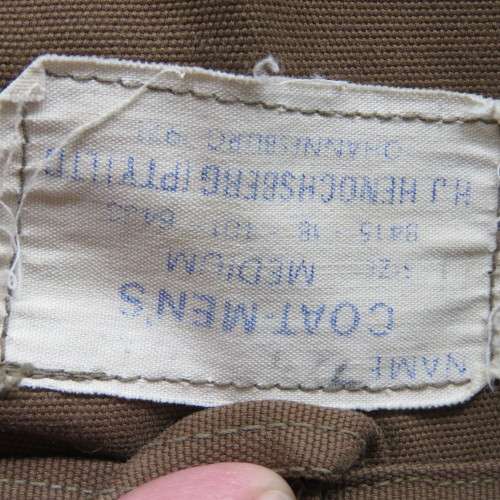 SADF Nutria bush jacket with Carstens name tag - Size medium - Sizes in description